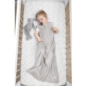 Meyco - Hoeslaken Wieg Cheetah Grijs 40x80/90cm