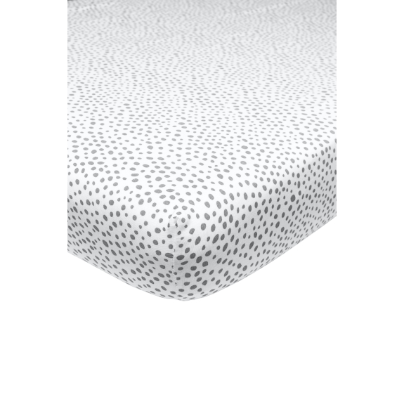Meyco - Hoeslaken Wieg Cheetah Grijs 40x80/90cm