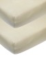 Juniorbed Hoeslaken 2-pack Jersey Uni - Sand - 70x140cm
