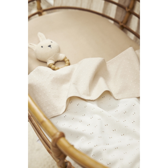 2-Pack Jersey Uni Hoeslaken Wieg - Sand - 40x80/90cm