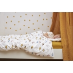 Hoeslaken Twijfelaar Uni - Honey Gold - 120x200cm