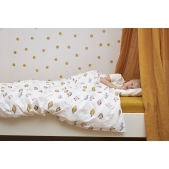 Hoeslaken Twijfelaar Uni - Honey Gold - 120x200cm