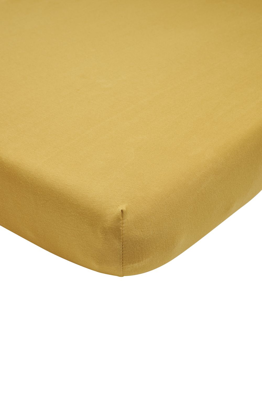 Hoeslaken Twijfelaar Uni - Honey Gold - 120x200cm - afbeelding 2