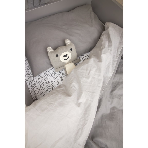 Eenpersoonsbed Hoeslaken Cheetah Grijs - 90x200cm