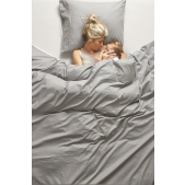 Meyco - Twijfelaar Hoeslaken - Licht Grijs - 120x200cm