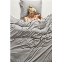 Meyco - Twijfelaar Hoeslaken - Licht Grijs - 120x200cm