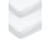 Meyco Molton Stretch Hoeslaken Wieg 2-Pack - Bescherm he