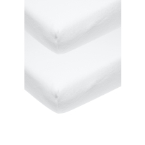 Meyco Molton Stretch Hoeslaken Co-Sleeper 2-Pack - Houd 