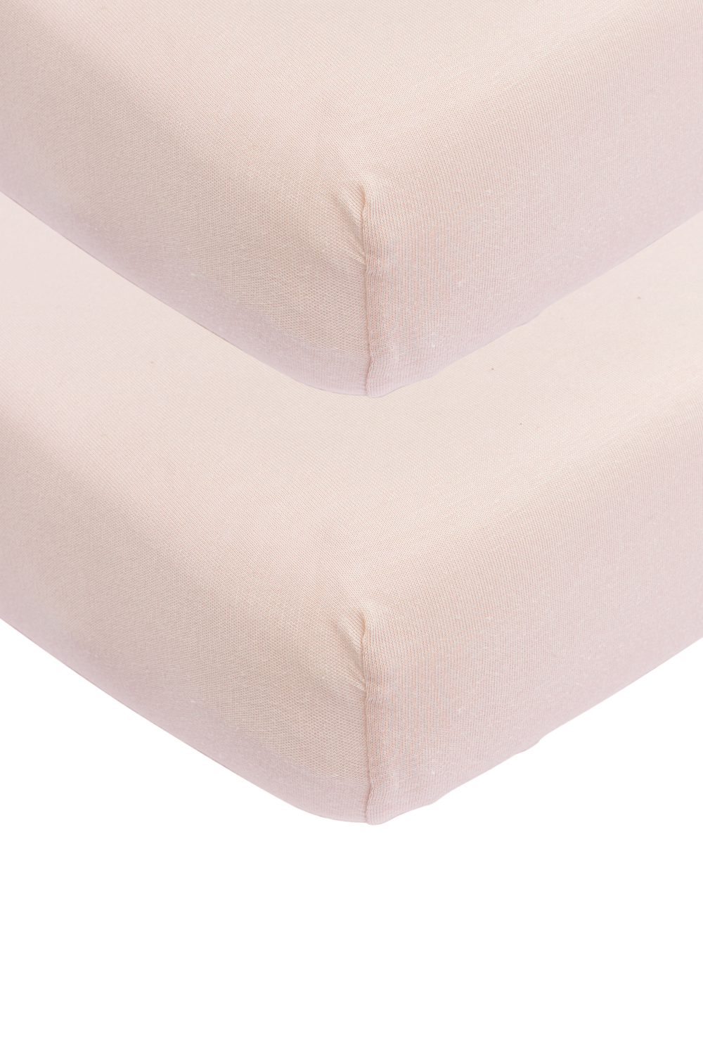 Hoeslaken Ledikant 2-Pack Jersey - Soft Pink - 60x120cm - afbeelding 2