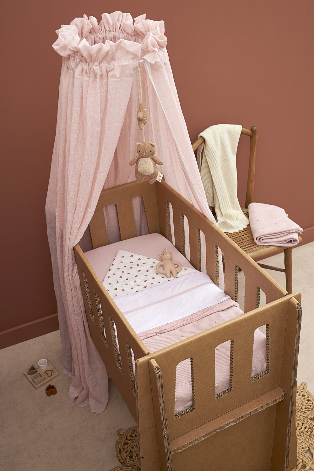 Hoeslaken Ledikant 2-Pack Jersey - Soft Pink - 60x120cm - afbeelding 4