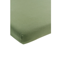 Meyco - Hoeslaken Jersey Uni - Olijfgroen - 40x80/90cm