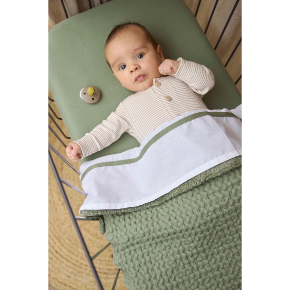 Hoeslaken Wieg Jersey Uni - Olijfgroen - 40x80/90cm