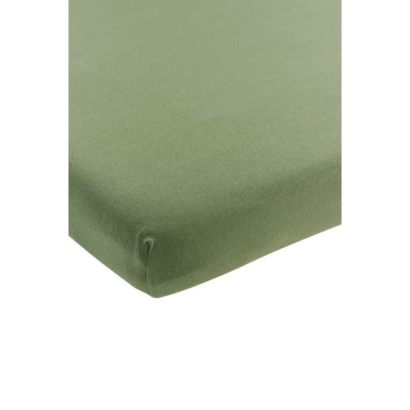 Meyco - Hoeslaken Ledikant Olive Green 60x120cm