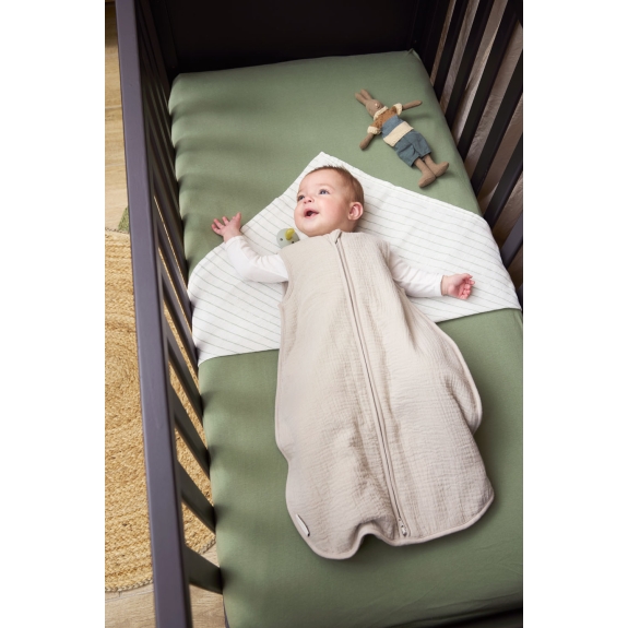 Meyco - Hoeslaken Ledikant Olive Green 60x120cm