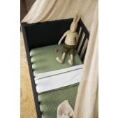 Meyco - Hoeslaken Ledikant Olive Green 60x120cm