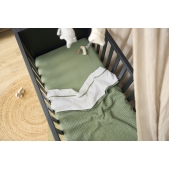 Hoeslaken Juniorbed Jersey Uni - Olijfgroen - 70x140cm