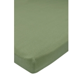 Hoeslaken Boxmatras Jersey Uni - Olijfgroen - 75x95cm
