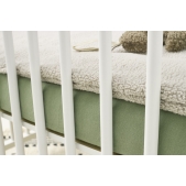 Hoeslaken Boxmatras Jersey Uni - Olijfgroen - 75x95cm