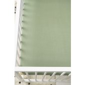 Hoeslaken Boxmatras Jersey Uni - Olijfgroen - 75x95cm