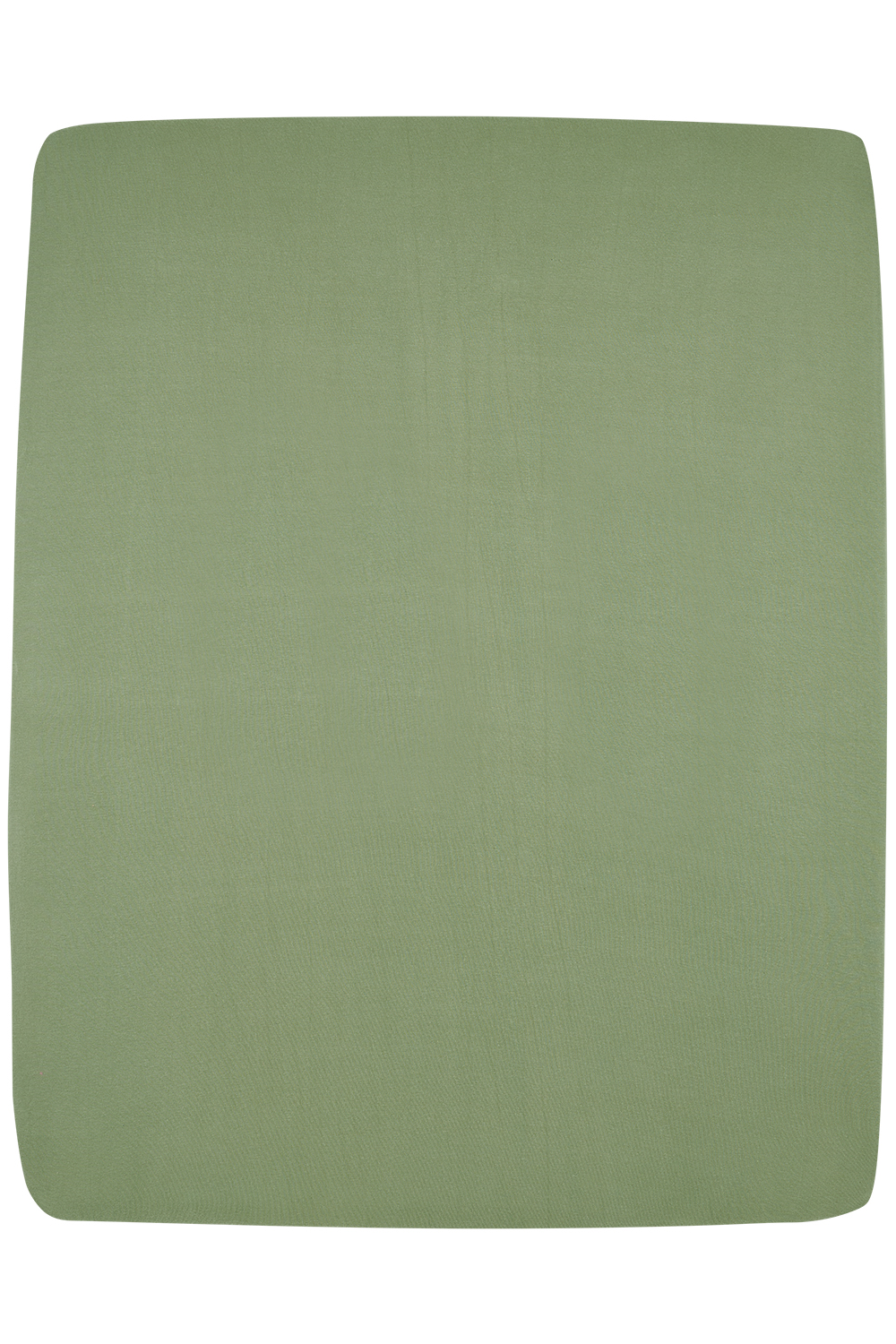 Hoeslaken Boxmatras Jersey Uni - Olijfgroen - 75x95cm - afbeelding 3