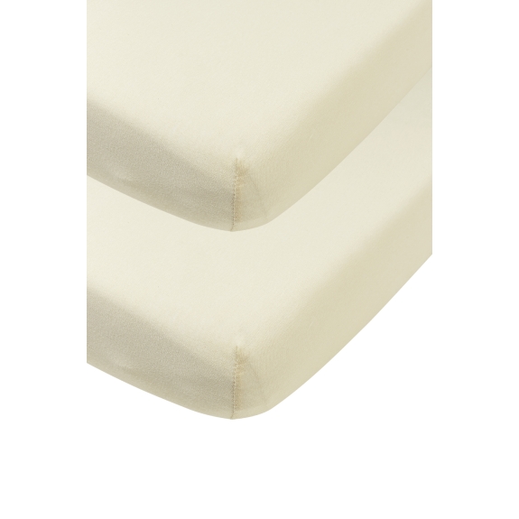 Hoeslaken Wieg 2-Pack Jersey Uni - Nature - 40x80/90cm