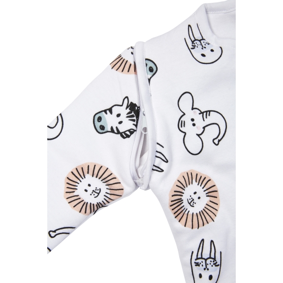 Baby Slaapzak Afritsbare Mouwen Animal Multicolour 70cm