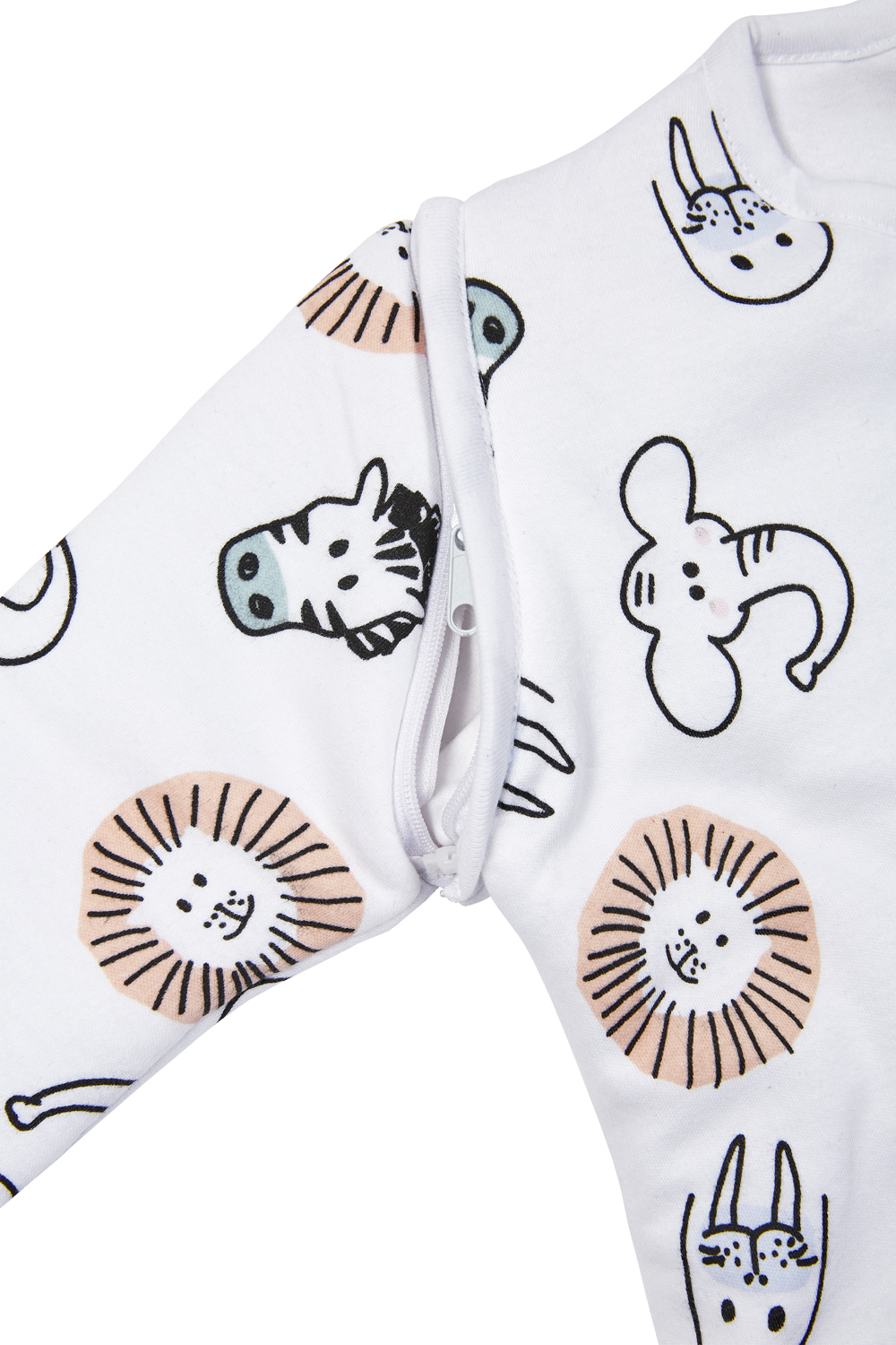 Baby Slaapzak Afritsbare Mouwen Animal Multicolour 70cm - afbeelding 5