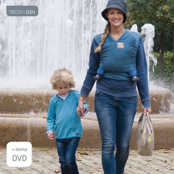 Babylonia Tricot-Slen - Draagdoek - Marineblauw