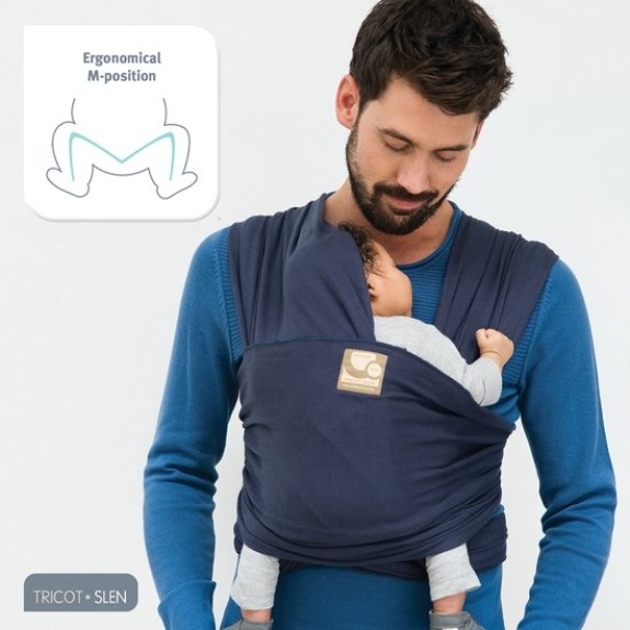 Babylonia Tricot-Slen - Draagdoek - Marineblauw