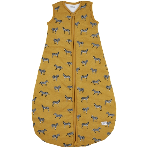 Rond Gevoerde Baby Slaapzak Zebra Animal - Honey Gold