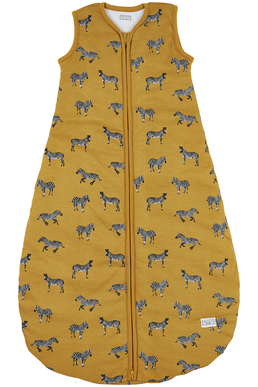 Rond Gevoerde Baby Slaapzak Zebra Animal - Honey Gold - afbeelding 2