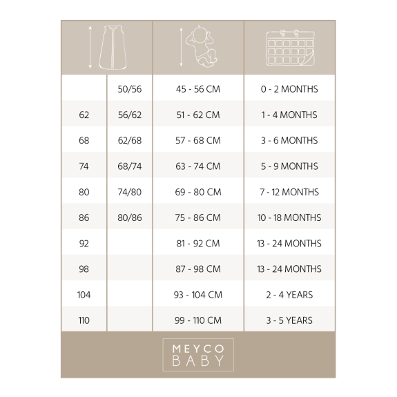 Meyco - Baby Slaapzak Panter - Neutral - 98cm