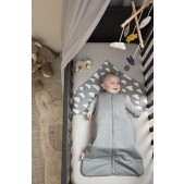 Meyco - Baby Slaapzak Gevoerd - Grijs - 90cm