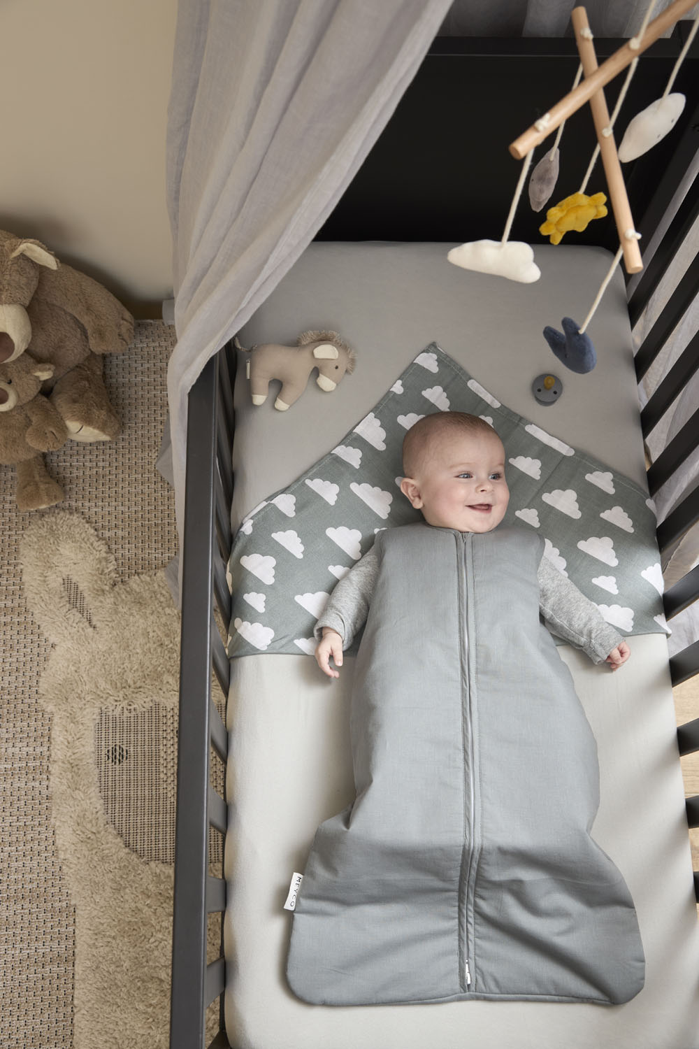Baby Slaapzak Gevoerd - Grijs - 90cm - afbeelding 5