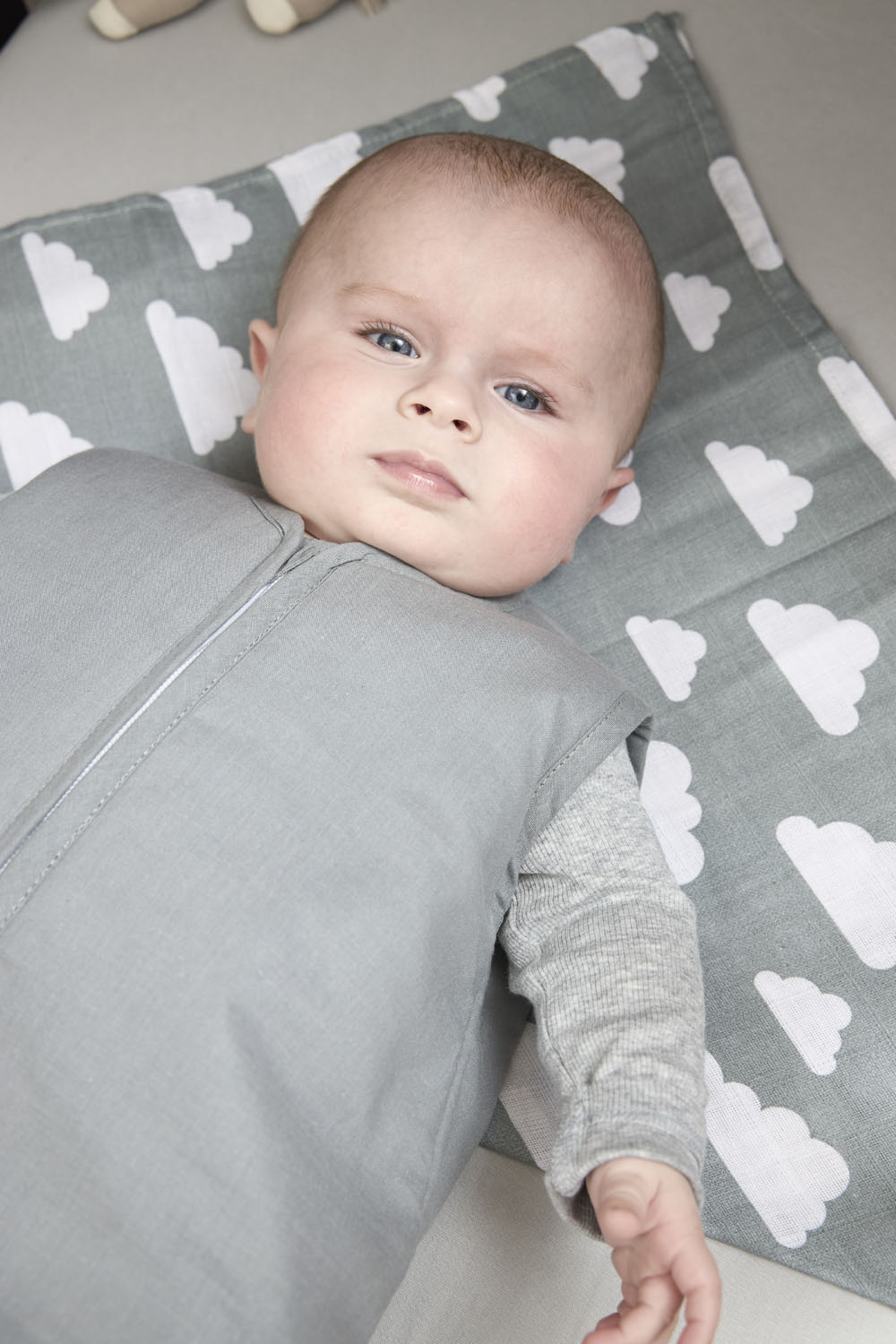 Baby Slaapzak Gevoerd - Grijs - 90cm