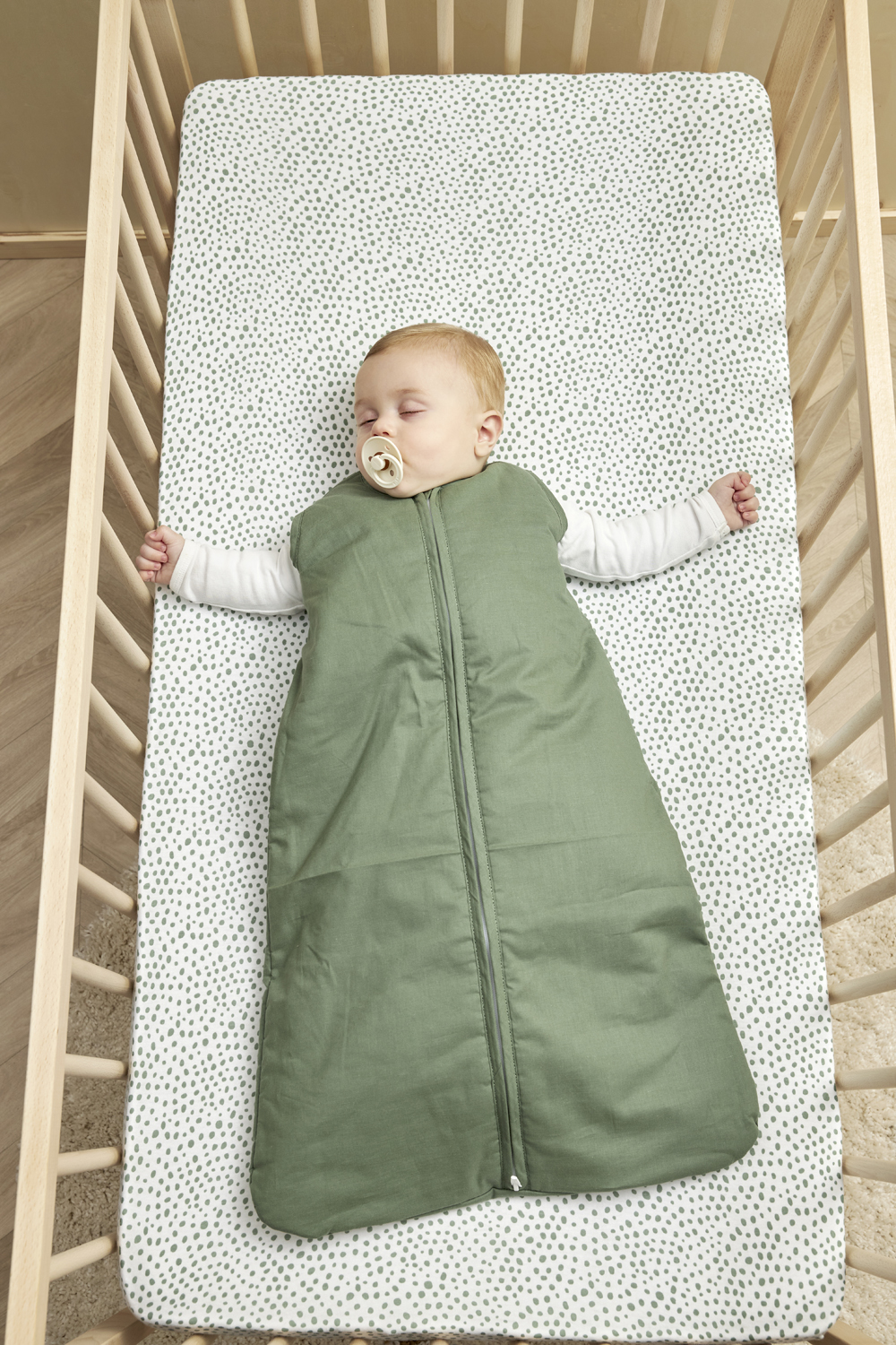 Baby Slaapzak Gevoerd Forest Green 70cm