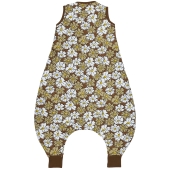 Winter Slaapoverall Jumper Vintage Flower - Chocolate