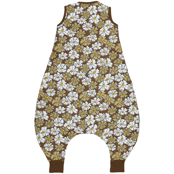 Winter Slaapoverall Jumper Vintage Flower - Chocolate