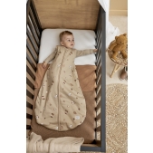 Rond Gevoerde Baby Slaapzak Forest Animals - Sand - 74cm
