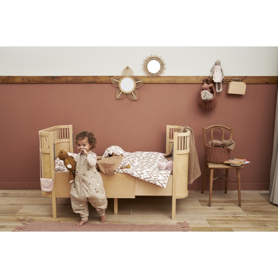 Baby Winter Slaapoverall Forest Animals - Sand - 80cm