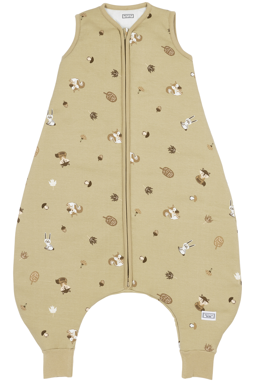 Baby Winter Slaapoverall Forest Animals - Sand - 80cm - afbeelding 2