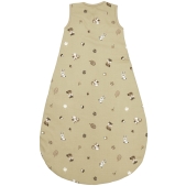 Ronde gevoerde baby slaapzak Forest Animals - zand - 98c