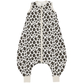 Baby Winter Slaapoverall Leopard Sand Melange 80cm