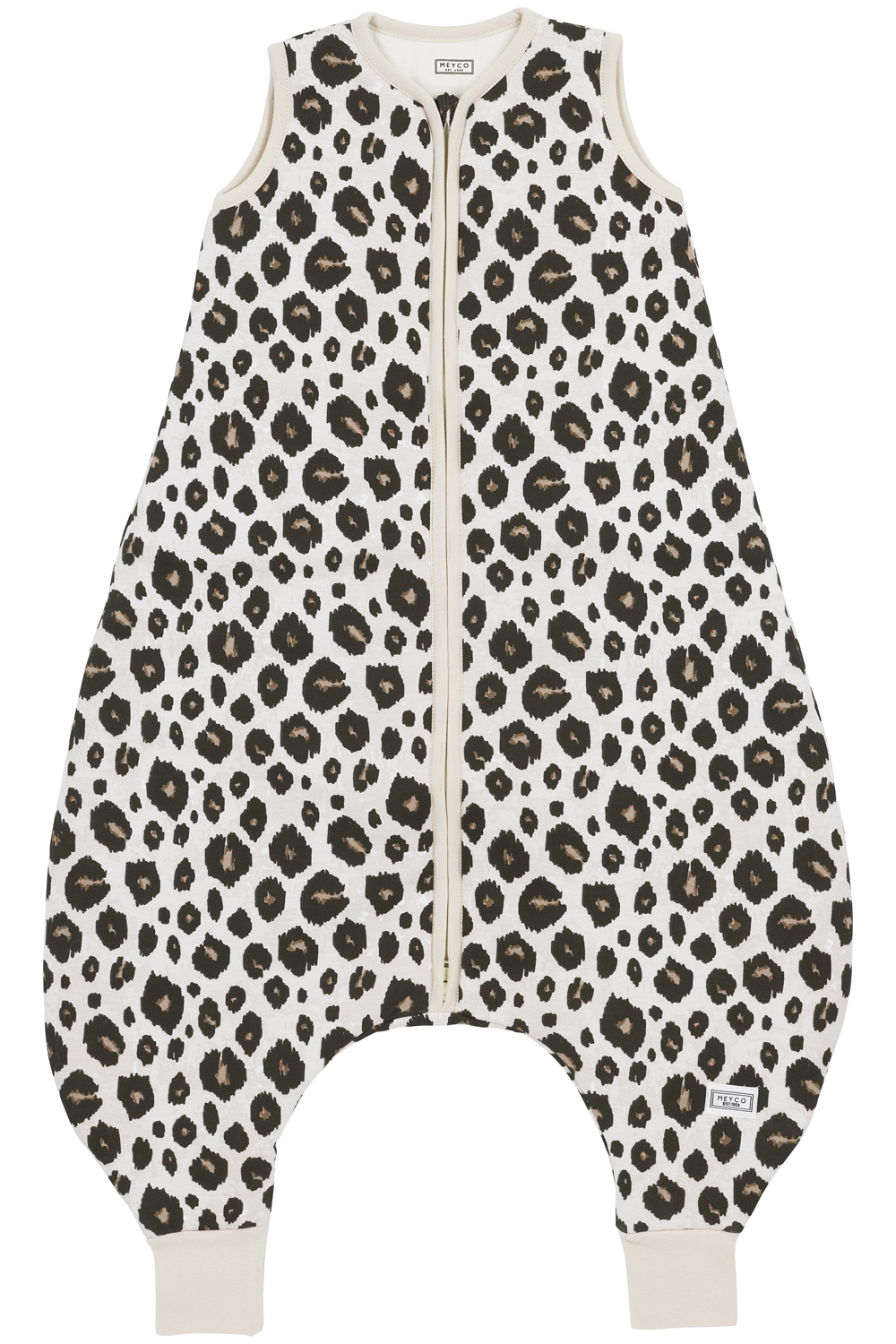 Baby Winter Slaapoverall Leopard Sand Melange 80cm - afbeelding 2