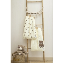 Baby Slaapzak Gevoerd Teddy Bear - Soft Yellow - 110cm