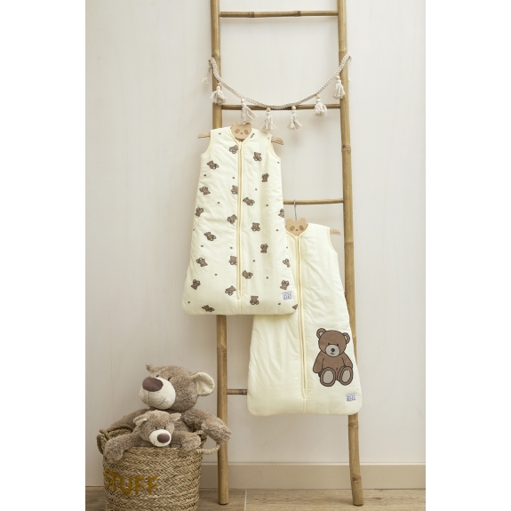 Baby Slaapzak Gevoerd Teddy Bear - Soft Yellow - 110cm