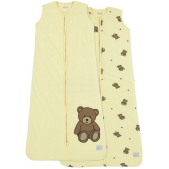 Meyco - Baby Slaapzak Gevoerd Teddy Bear - Geel - 90cm