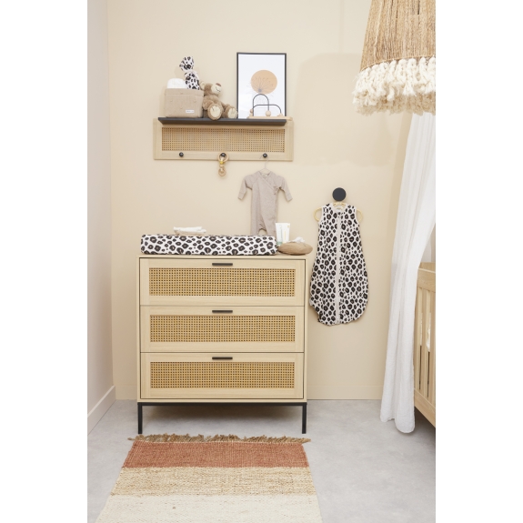 Meyco - Zomerslaapzak Baby Leopard Sand Melange 110cm