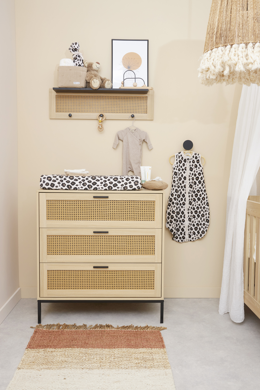 Zomerslaapzak Baby Leopard Sand Melange 110cm - afbeelding 7