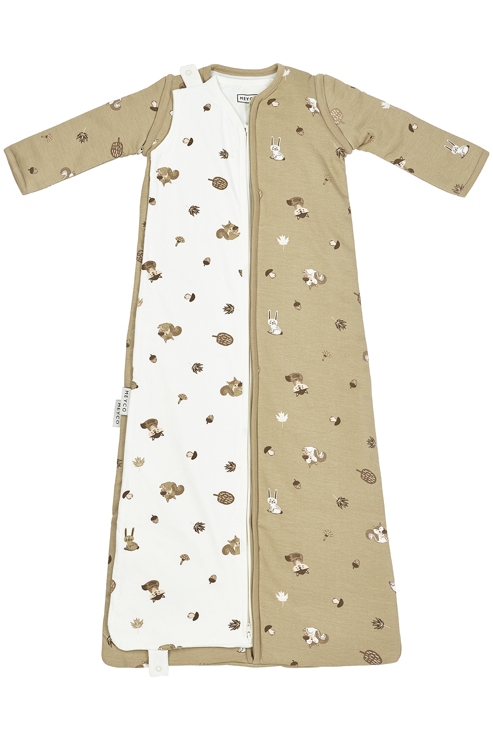 Baby Slaapzak 4 Seizoenen met Forest Animals - Sand Prin - afbeelding 2